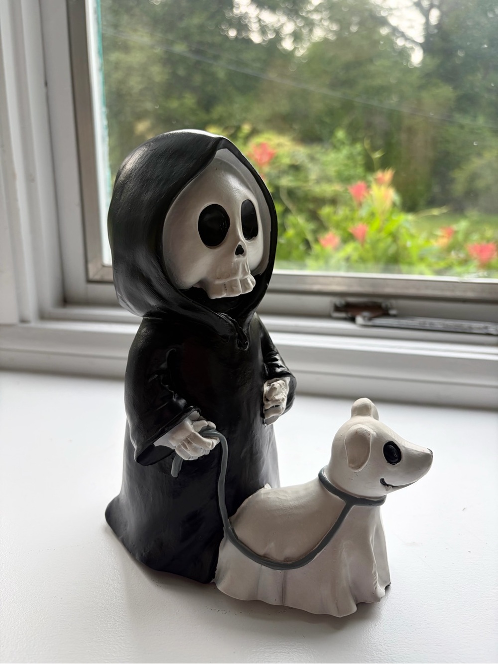 NWT Viral Grim Reaper Walking Ghost Dog Figure